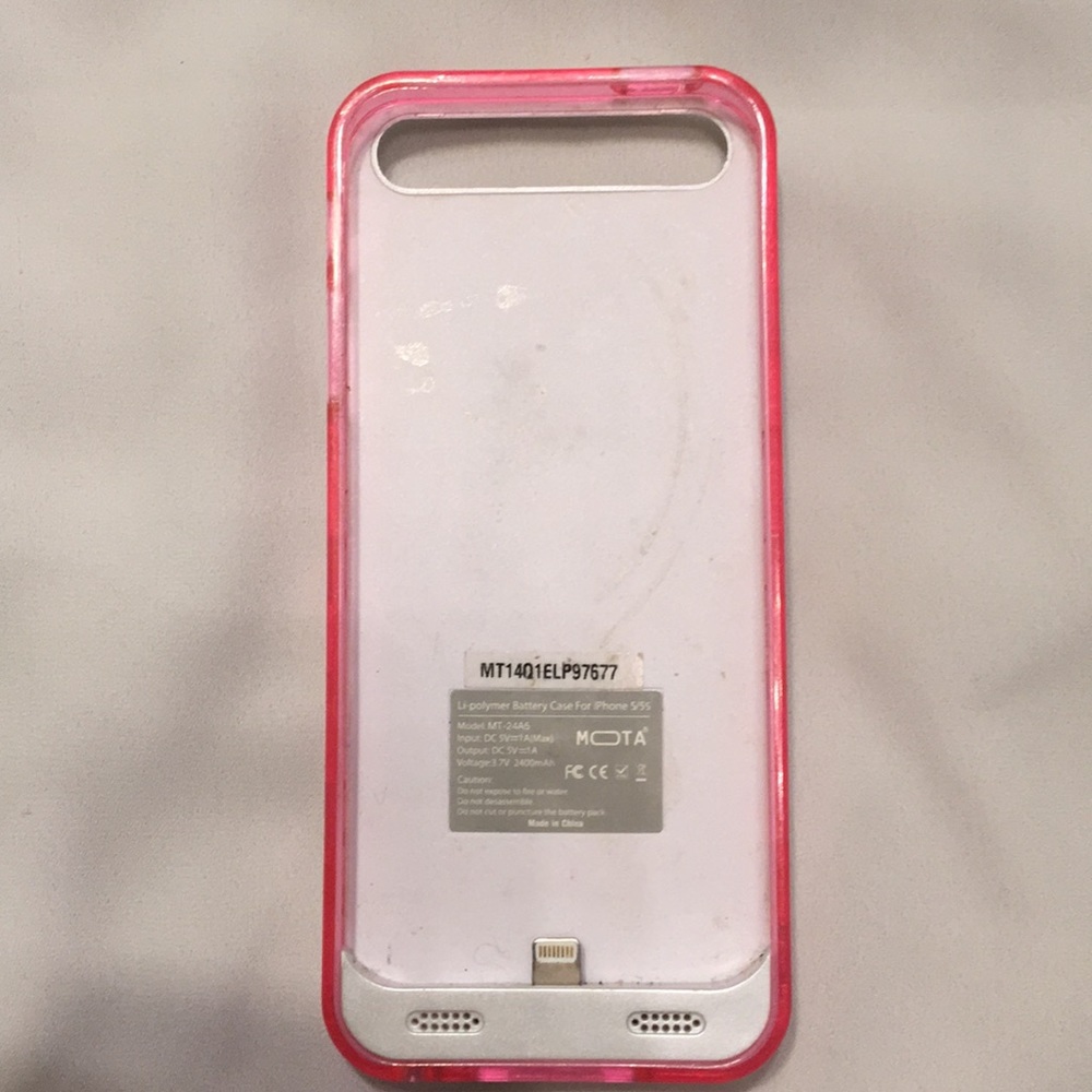 iPhone 5/5s rechargeable case
